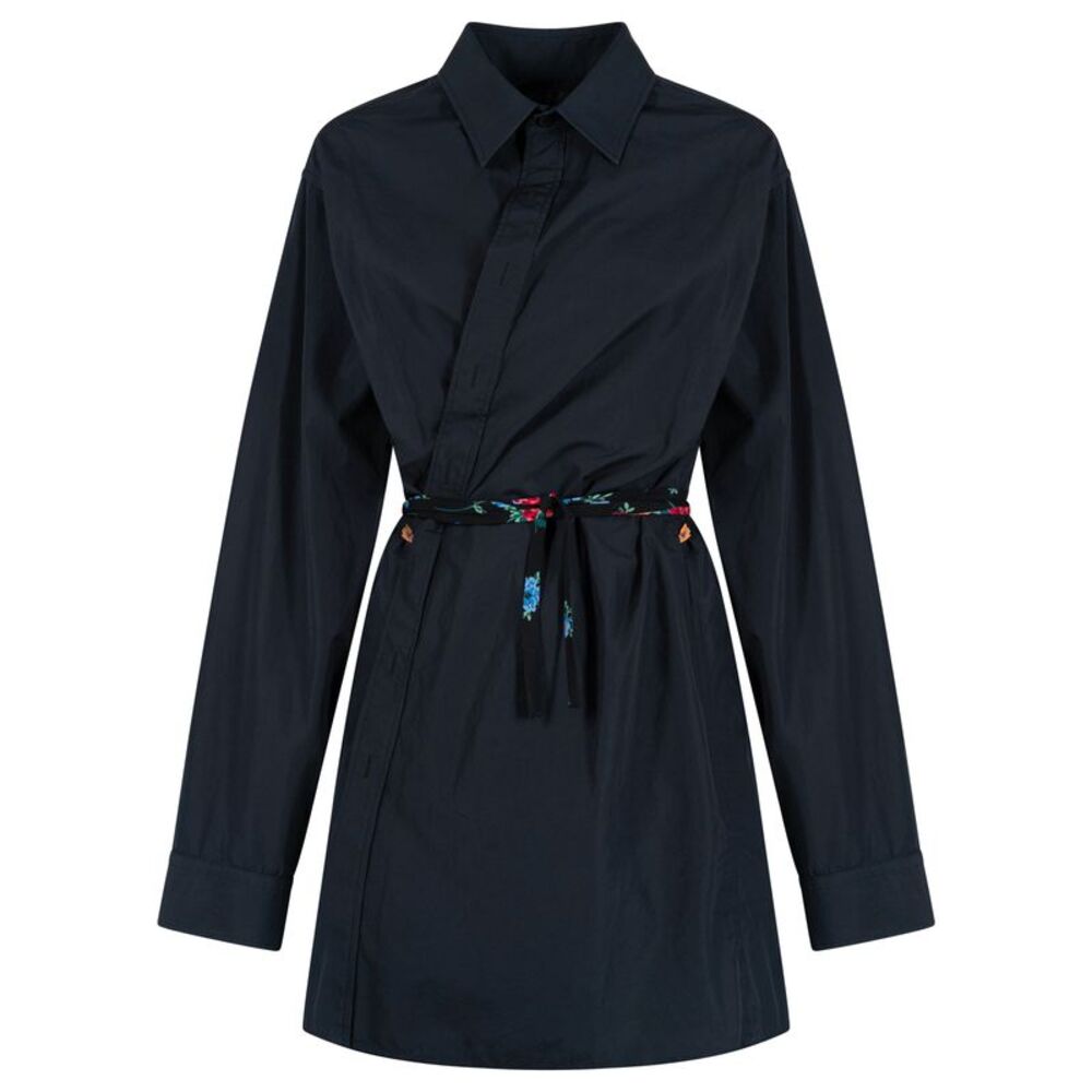 Balenciaga Women Wrap Shirt Dress